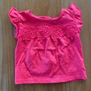 🧡 5/$20 Koala Kids Hot Pink Floral Summer Top